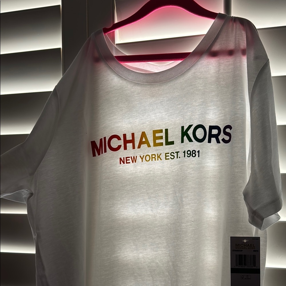 Michael Kors Multicolor Logo Tee🌈NWT